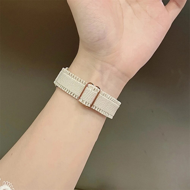 Κορεατική χαριτωμένη λεπτή κορδέλα για Apple Watch 49 38/40/41mm 45 44 42 Γυναικείο ελαστικό λουράκι για iWatch Series 8 7 SE 6 5 4 3 2