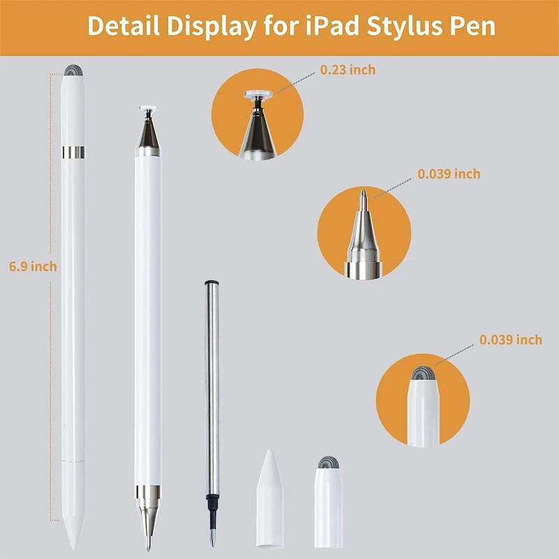 3 vienā magnētiskais zīmēšanas disks Stylus Pencil universāls skārienekrāna kantas Lodīšu pildspalva IOS Android planšetdatoram Ipad Xiaomi Huawei