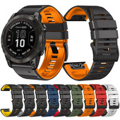 Quickfit silikonski remen za Garmin Fenix 7 7X Pro 6X 6 Pro 5 5X Plus Forerunner 965 955 Remen za sat 26 mm 22 mm Narukvica za narukvicu