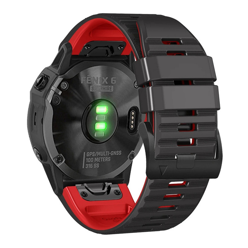 Quickfit silikoonpael Garmin Fenix 7 7X Pro 6X 6 Pro 5 5X Plus Forerunner 965 955 kellarihm 26 mm 22 mm käevõru