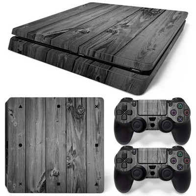 Για PS4 Slim Console και 2 Controllers Skin Sticker PS4 Skull Protective Decal Removable Cover
