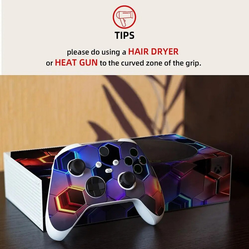 Zaštitna maska protiv ogrebotina za Xbox Series S Vinyl Skin Decal Naljepnice Dekoracija igraće konzole za Xbox Series S