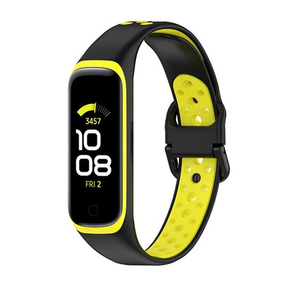 Silikoonrihm Samsung Galaxy Fit 2 SM-R220 rihmaga käevõru asendusrandme jaoks Galaxy Fit 2 kella Correa pehmete tarvikute jaoks