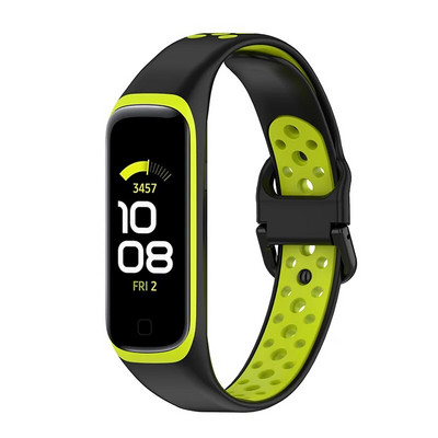 Silikoonrihm Samsung Galaxy Fit 2 SM-R220 rihmaga käevõru asendusrandme jaoks Galaxy Fit 2 kella Correa pehmete tarvikute jaoks