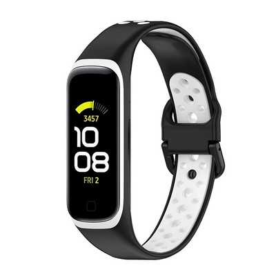 Silikoonrihm Samsung Galaxy Fit 2 SM-R220 rihmaga käevõru asendusrandme jaoks Galaxy Fit 2 kella Correa pehmete tarvikute jaoks