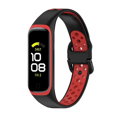 Silikoonrihm Samsung Galaxy Fit 2 SM-R220 rihmaga käevõru asendusrandme jaoks Galaxy Fit 2 kella Correa pehmete tarvikute jaoks
