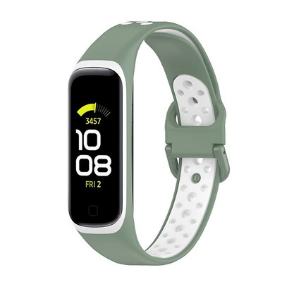 Silikoonrihm Samsung Galaxy Fit 2 SM-R220 rihmaga käevõru asendusrandme jaoks Galaxy Fit 2 kella Correa pehmete tarvikute jaoks