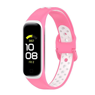 Silikoonrihm Samsung Galaxy Fit 2 SM-R220 rihmaga käevõru asendusrandme jaoks Galaxy Fit 2 kella Correa pehmete tarvikute jaoks