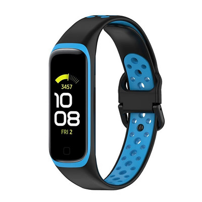 Silikoonrihm Samsung Galaxy Fit 2 SM-R220 rihmaga käevõru asendusrandme jaoks Galaxy Fit 2 kella Correa pehmete tarvikute jaoks