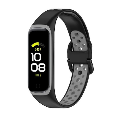 Silikoonrihm Samsung Galaxy Fit 2 SM-R220 rihmaga käevõru asendusrandme jaoks Galaxy Fit 2 kella Correa pehmete tarvikute jaoks