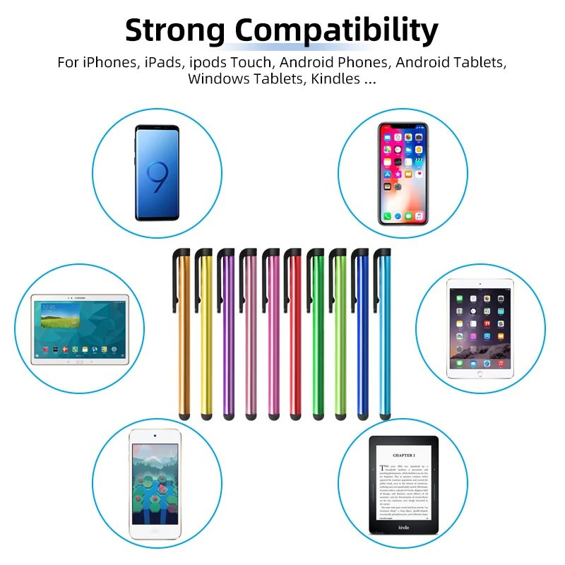 10 τμχ/παρτίδα Capacitive Touch Screen Stylus Pen για iPad Air 2/1 Pro 10.5 Mini 3 Touch Pens for iPhone 7 8 11 12 13 Pro Stylus Pens