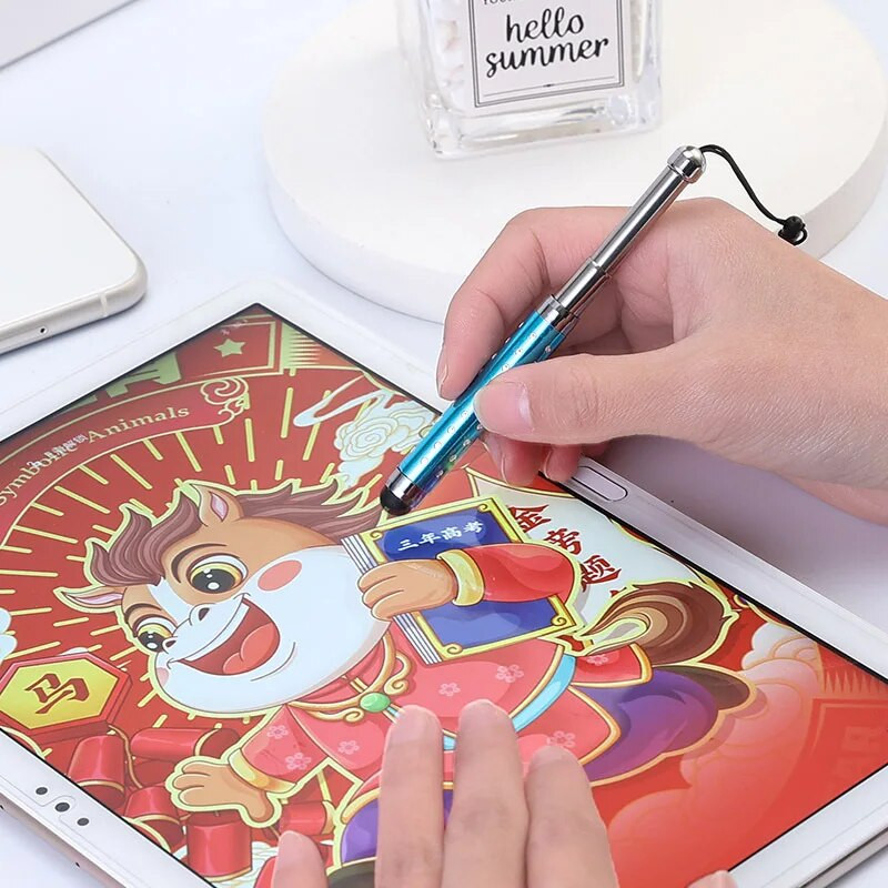 Profesionāls irbulis Universāls mobilā tālruņa skārienekrāna aksesuārs Metāla elektrostatiskais kapacitatīvā zīmuļa planšetdators iphone Android