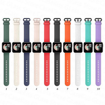 Λουράκι σιλικόνης για Xiaomi Mi Watch Lite Global Smart Watch Αντικατάσταση Βραχιόλι Βραχιόλι για Redmi Watch 2 Lite watch2 Strap