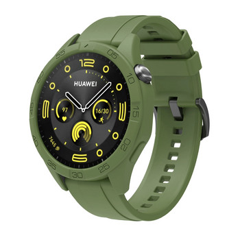 Για Huawei Watch GT 4 46mm υψηλής ποιότητας λουράκι σιλικόνης συμβατό έξυπνο λουράκι ρολογιού με εξαιρετικά ελαφριά θήκη ρολογιού