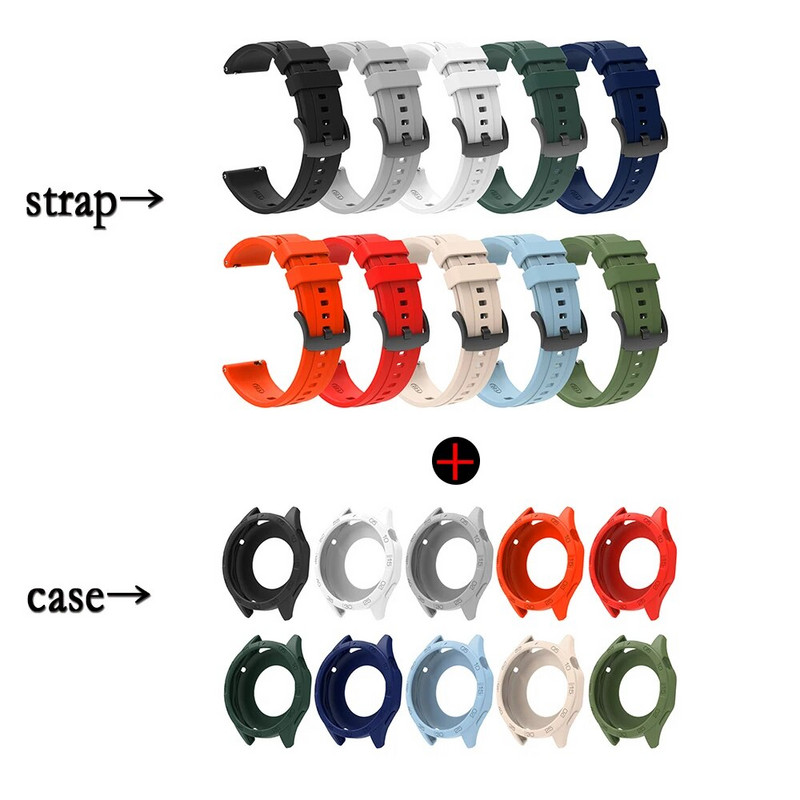 Huawei kella GT 4 46 mm kvaliteetse silikoonrihmaga ühilduva nutika kellarihma ja ülikerge kellakorpusega