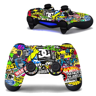 Autocol de piele stil NOU pentru PlayStation 4 PS4 Controller de joc Accesorii Joystick Autocolante de protecție pentru consola SONY PS 4
