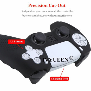 Αντιολισθητικό κάλυμμα σιλικόνης IVYUEEN για θήκη χειριστηρίου Sony PlayStation Dualshock 5 PS5 Thumb Stick Cap Grip για DualSense
