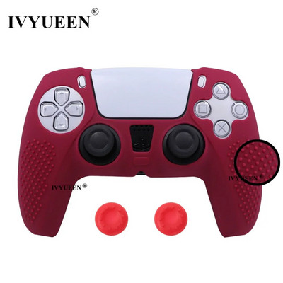 Αντιολισθητικό κάλυμμα σιλικόνης IVYUEEN για θήκη χειριστηρίου Sony PlayStation Dualshock 5 PS5 Thumb Stick Cap Grip για DualSense
