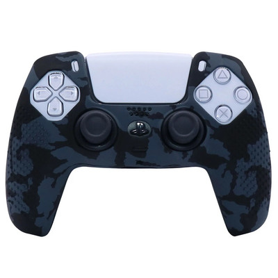 Αντιολισθητική θήκη με κάλυμμα σιλικόνης από καουτσούκ για εκτύπωση με νερό STUDDED για χειριστήριο Sony PS5 Dualsense με PRO Thumb Grips x2