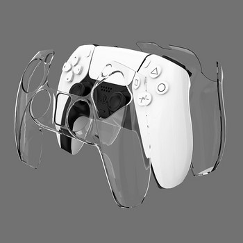 Прозрачен твърд калъф Защитен капак за PS5 DualSense Skin Shell Ultra Slim Transparent PC Cover за Sony PlayStation 5 Controller