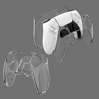 Прозрачен твърд калъф Защитен капак за PS5 DualSense Skin Shell Ultra Slim Transparent PC Cover за Sony PlayStation 5 Controller