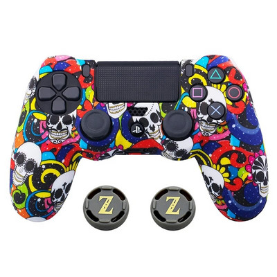 Silikonska gumena maska za SONY Playstation 4 PS4 Controller Protection Skin za PS4 Pro Slim Gamepad Controle Thumb Grips