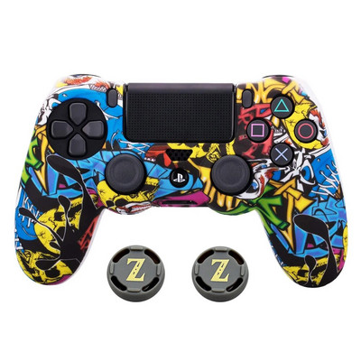 Silikonska gumena maska za SONY Playstation 4 PS4 Controller Protection Skin za PS4 Pro Slim Gamepad Controle Thumb Grips