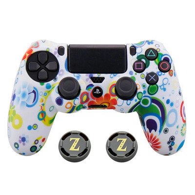 Silikonska gumena maska za SONY Playstation 4 PS4 Controller Protection Skin za PS4 Pro Slim Gamepad Controle Thumb Grips