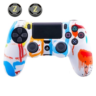 Silikonska gumena maska za SONY Playstation 4 PS4 Controller Protection Skin za PS4 Pro Slim Gamepad Controle Thumb Grips