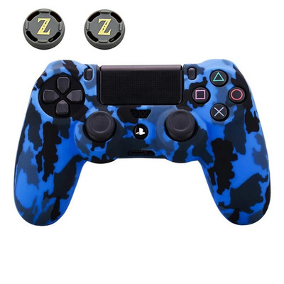 Силиконов каучук Калъф за SONY Playstation 4 PS4 Controller Protection Skin For PS4 Pro Slim Gamepad Controle Thumb Grips