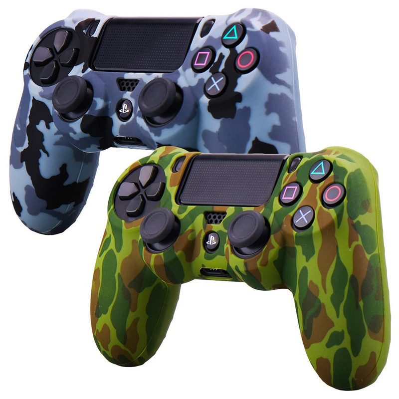 Silikonska gumena maska za SONY Playstation 4 PS4 Controller Protection Skin za PS4 Pro Slim Gamepad Controle Thumb Grips