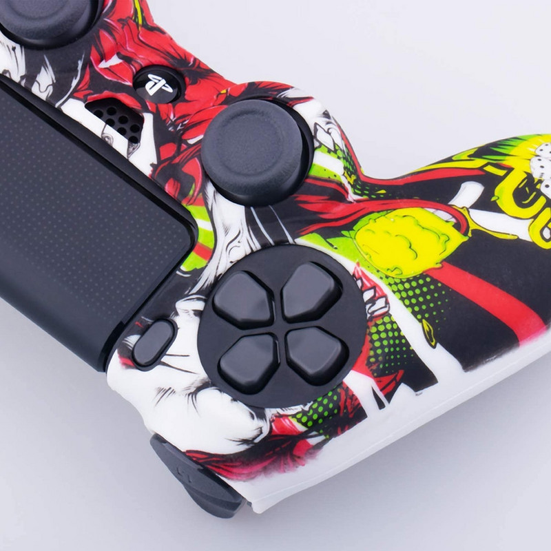 Silikonska gumena maska za SONY Playstation 4 PS4 Controller Protection Skin za PS4 Pro Slim Gamepad Controle Thumb Grips