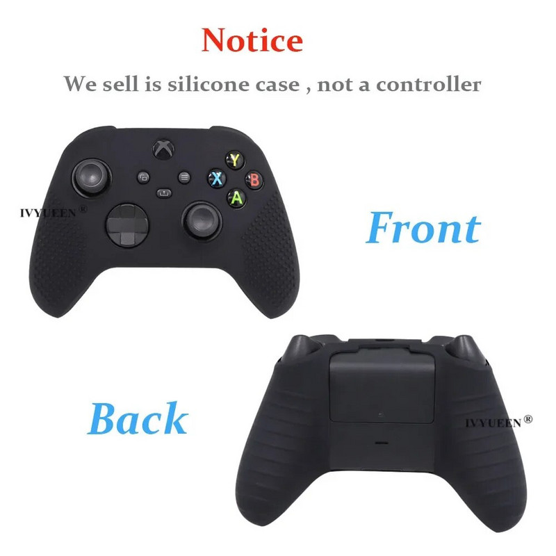 IVYUEEN Anti-Alip mīksta aizsargājoša āda priekš XBox sērijas XS Core Controller Silikona korpusa rokturis Gamepad MixColor aizsargvāciņš
