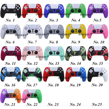 IVYUEEN Antislip Protective Skin for PlayStation 5 PS5 Controller Case Grip for Dualsense Gamepad MixColor Cover