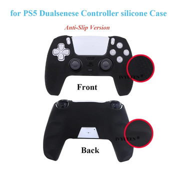 IVYUEEN Antislip Protective Skin for PlayStation 5 PS5 Controller Case Grip for Dualsense Gamepad MixColor Cover