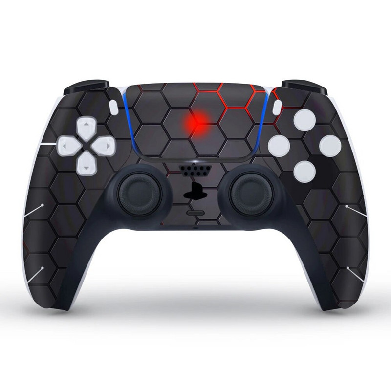 Kamuflāžas ādas uzlīme Sony PS5 kontroliera Joypad Protector Skrāpējumu necaurlaidīgam uzlīmes vāciņam Gamepad Kursorsviras spēļu piederumi