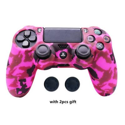 Libisemisvastane silikoonist kaitseümbris SONY PlayStation4 PS4 mängukontrolleri tarvikute jaoks koos pöidla käepideme korgiga