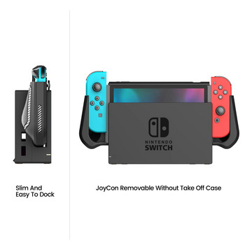 За Nintendo Switch Case Dockable Case Съвместим с конзола и контролер Joy-Con nintendos switch TPU Grip Защитно покритие