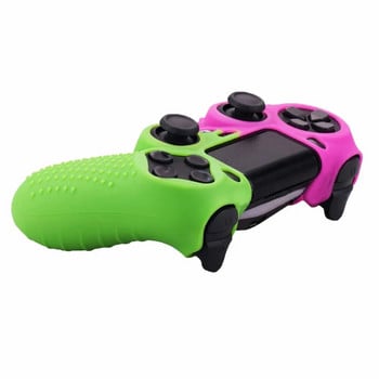 ZOMTOP Silicone Cover Skin για Dualshock 4 PS4 Pro Λεπτή θήκη χειριστηρίου και λαβές αντίχειρα για αξεσουάρ παιχνιδιών PlayStation 4