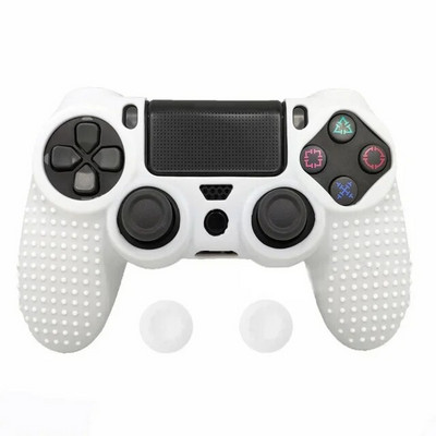 ZOMTOP Silicone Cover Skin για Dualshock 4 PS4 Pro Λεπτή θήκη χειριστηρίου και λαβές αντίχειρα για αξεσουάρ παιχνιδιών PlayStation 4