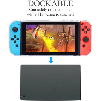 Διαφανές κάλυμμα προστατευτικής θήκης από μαλακό κέλυφος για Nintendo Switch TPU Silicone Dockable Skin Grip Caps Switch Lite Game