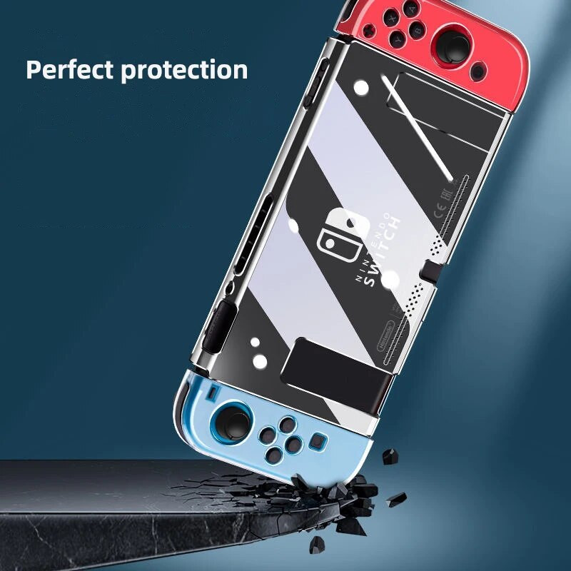 Διαφανές κάλυμμα προστατευτικής θήκης από μαλακό κέλυφος για Nintendo Switch TPU Silicone Dockable Skin Grip Caps Switch Lite Game