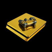 Μεταλλικό βουρτσισμένο χρυσό PS4 Slim Stickers Play station 4 Skin Sticker Decals for PlayStation 4 PS4 Slim Console and Controller Skin
