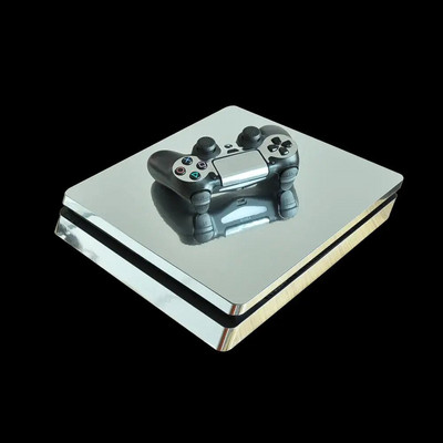 Μεταλλικό βουρτσισμένο χρυσό PS4 Slim Stickers Play station 4 Skin Sticker Decals for PlayStation 4 PS4 Slim Console and Controller Skin