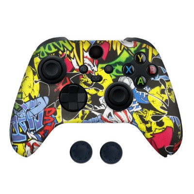 Pretslīdes aizsargvāciņš priekš XBOX sērijas X/S spēļu kontrollera piederumiem silikona pārsegu futrāļi ar īkšķa stieņa roktura vāciņu