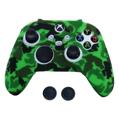 Pretslīdes aizsargvāciņš priekš XBOX sērijas X/S spēļu kontrollera piederumiem silikona pārsegu futrāļi ar īkšķa stieņa roktura vāciņu