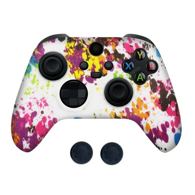Pretslīdes aizsargvāciņš priekš XBOX sērijas X/S spēļu kontrollera piederumiem silikona pārsegu futrāļi ar īkšķa stieņa roktura vāciņu