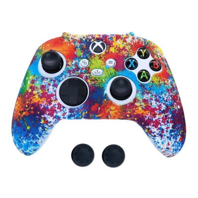 Pretslīdes aizsargvāciņš priekš XBOX sērijas X/S spēļu kontrollera piederumiem silikona pārsegu futrāļi ar īkšķa stieņa roktura vāciņu