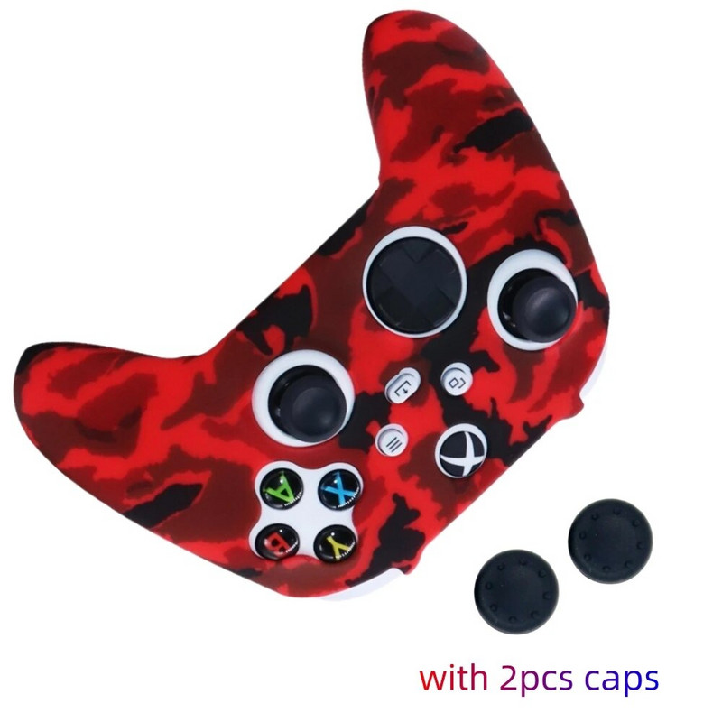 Pretslīdes aizsargvāciņš priekš XBOX sērijas X/S spēļu kontrollera piederumiem silikona pārsegu futrāļi ar īkšķa stieņa roktura vāciņu