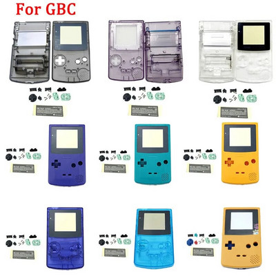 Naujas originalus žaidimų konsolės apvalkalas, skirtas Gameboy Color Classic žaidimų konsolės korpusui, skirtas GBC korpusui su mygtukais